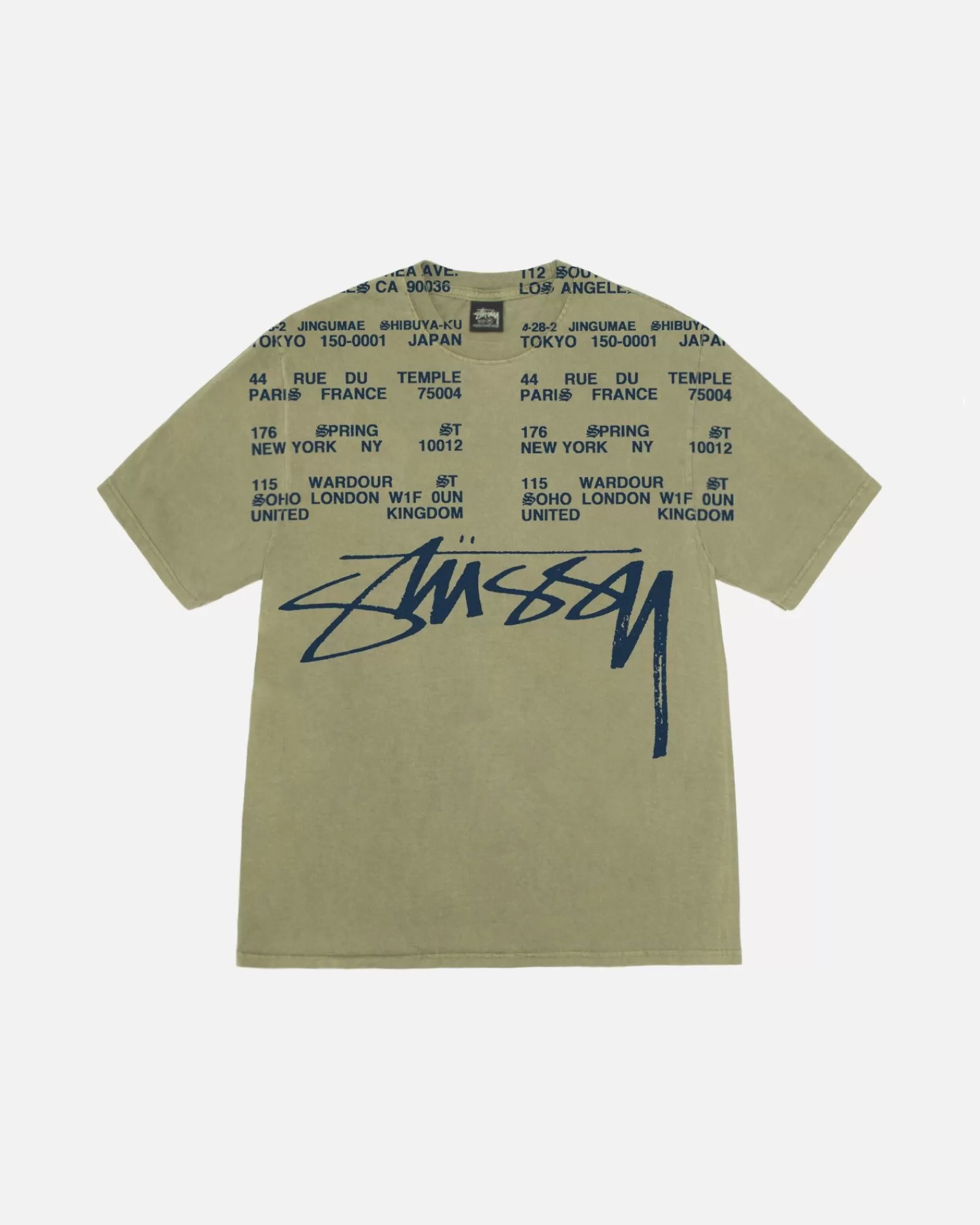 Stüssy Locations Tee Pigment Dyed Best
