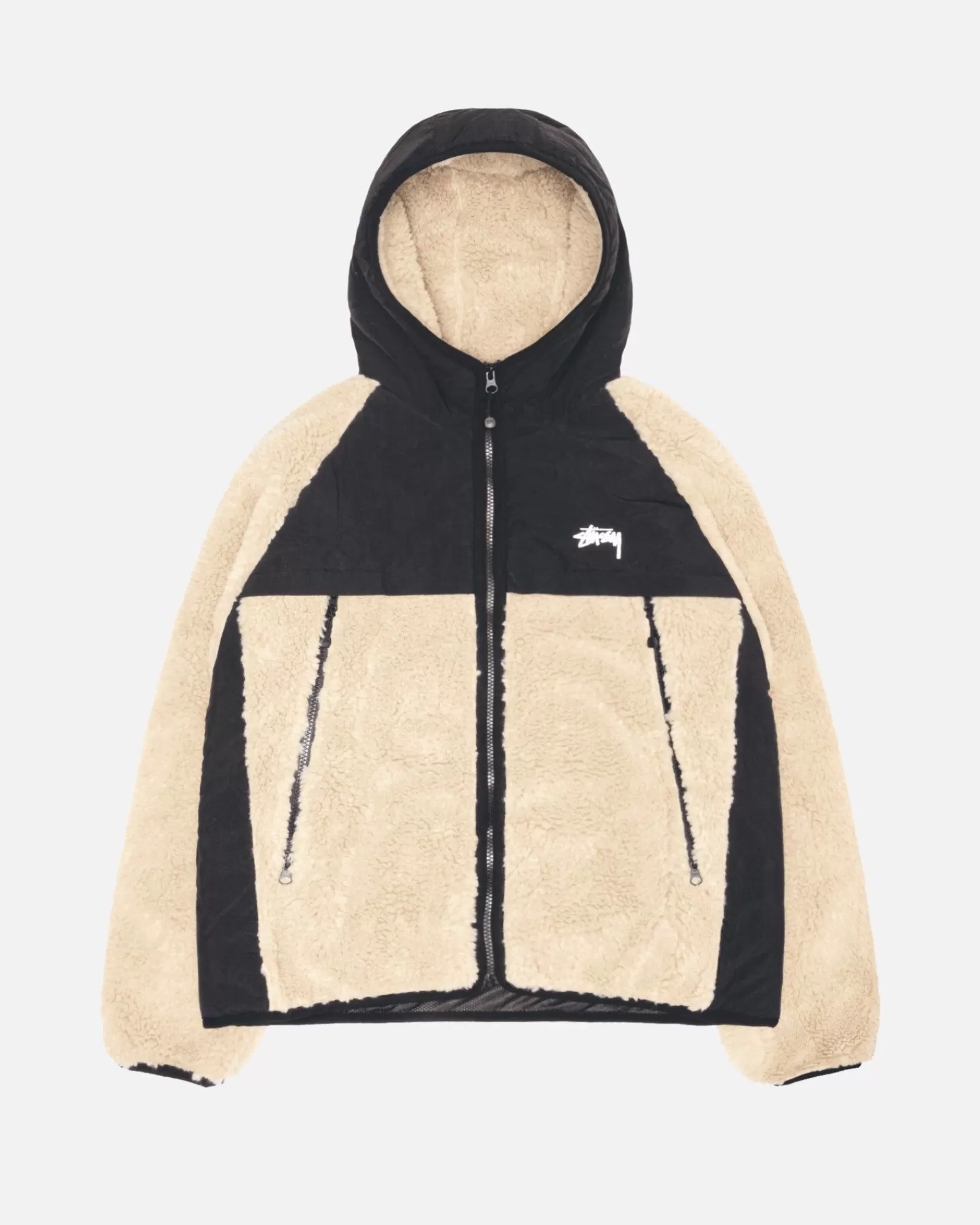 Stüssy Sherpa Paneled Hooded Jacket Clearance