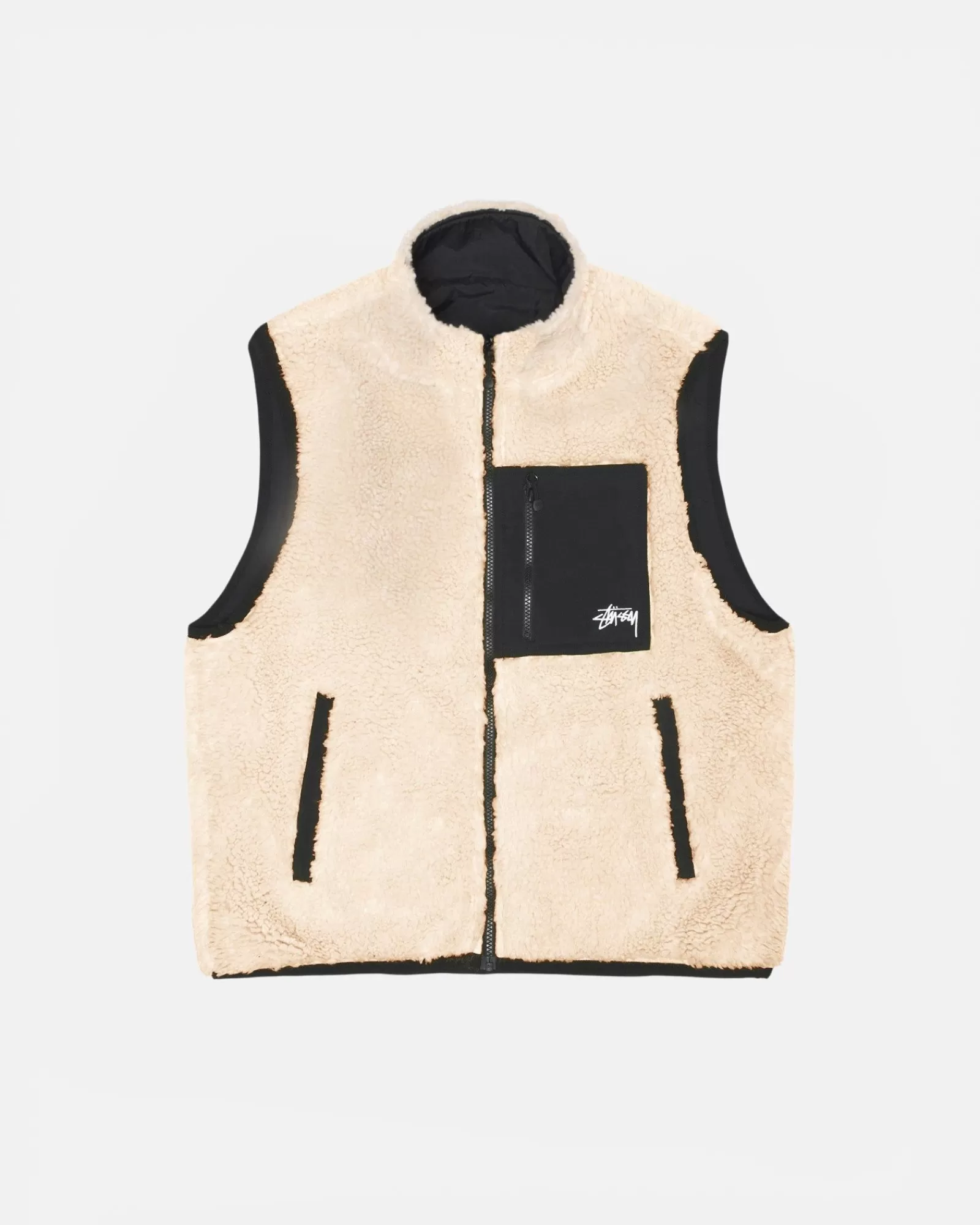 Stüssy Sherpa Reversible Vest Best Sale
